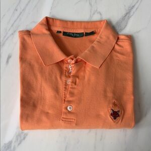 Bobby Jones Orange Polo with Fox Emblem